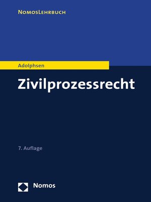 cover image of Zivilprozessrecht